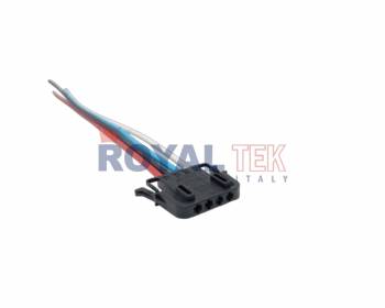 FICHA DE CONEXION ROYALTEK 4 VIAS (CUATRO) INTERRUPTOR LUZ BAUL VOLKSWAGEN / AUDI - VENTA EN PAQUETES DE 5 UNIDADES ---